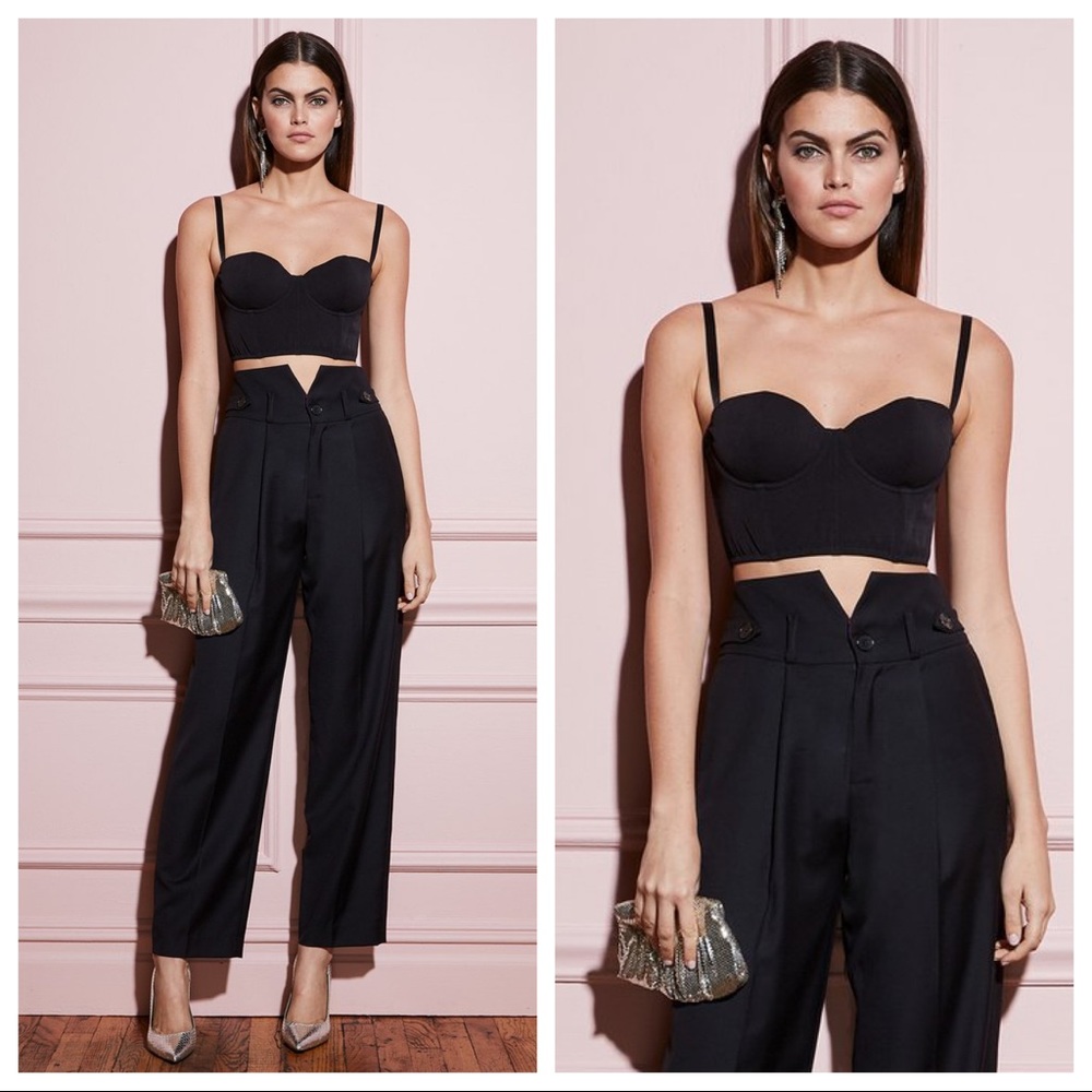 Fleur du Mal Black Crop Top